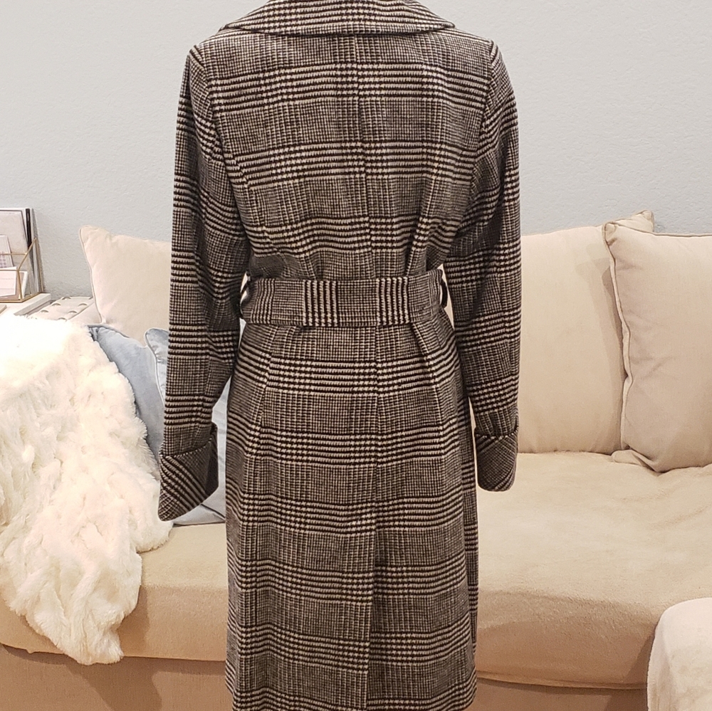 Nine West Double Breasted Wool Blend Coat - Picture 4 of 10